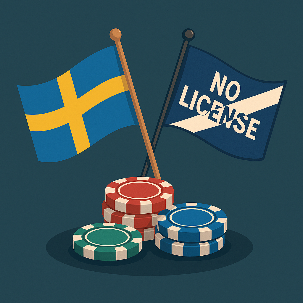 svensk licens vs utan