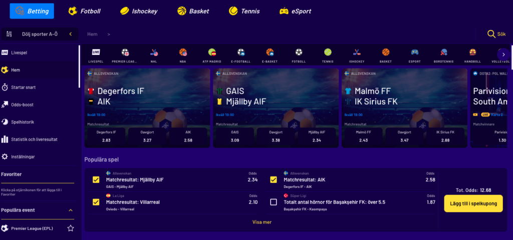 spelklubben betting